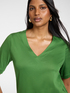 T-Shirt aus Baumwolle mit V-Ausschnitt image number 3