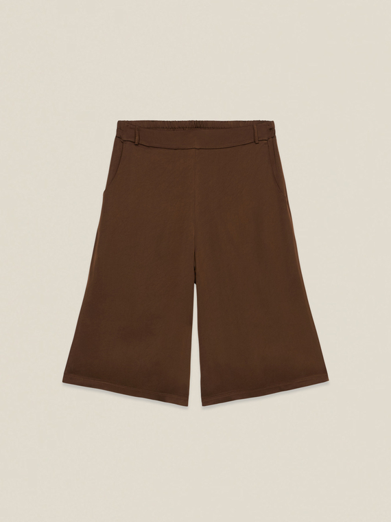 Satin bermuda shorts