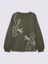 Sweatshirt mit Blumendruck image number 4