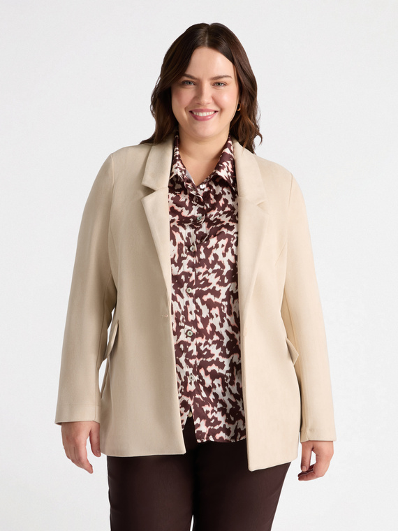 Blazer aus Stoff in Used-Optik
