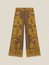 Pantalon palazzo en satin fantaisie image number 4