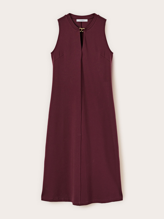 Vestito midi con passante in metallo