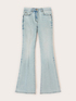 High-waisted push-up flare jeans image number 4