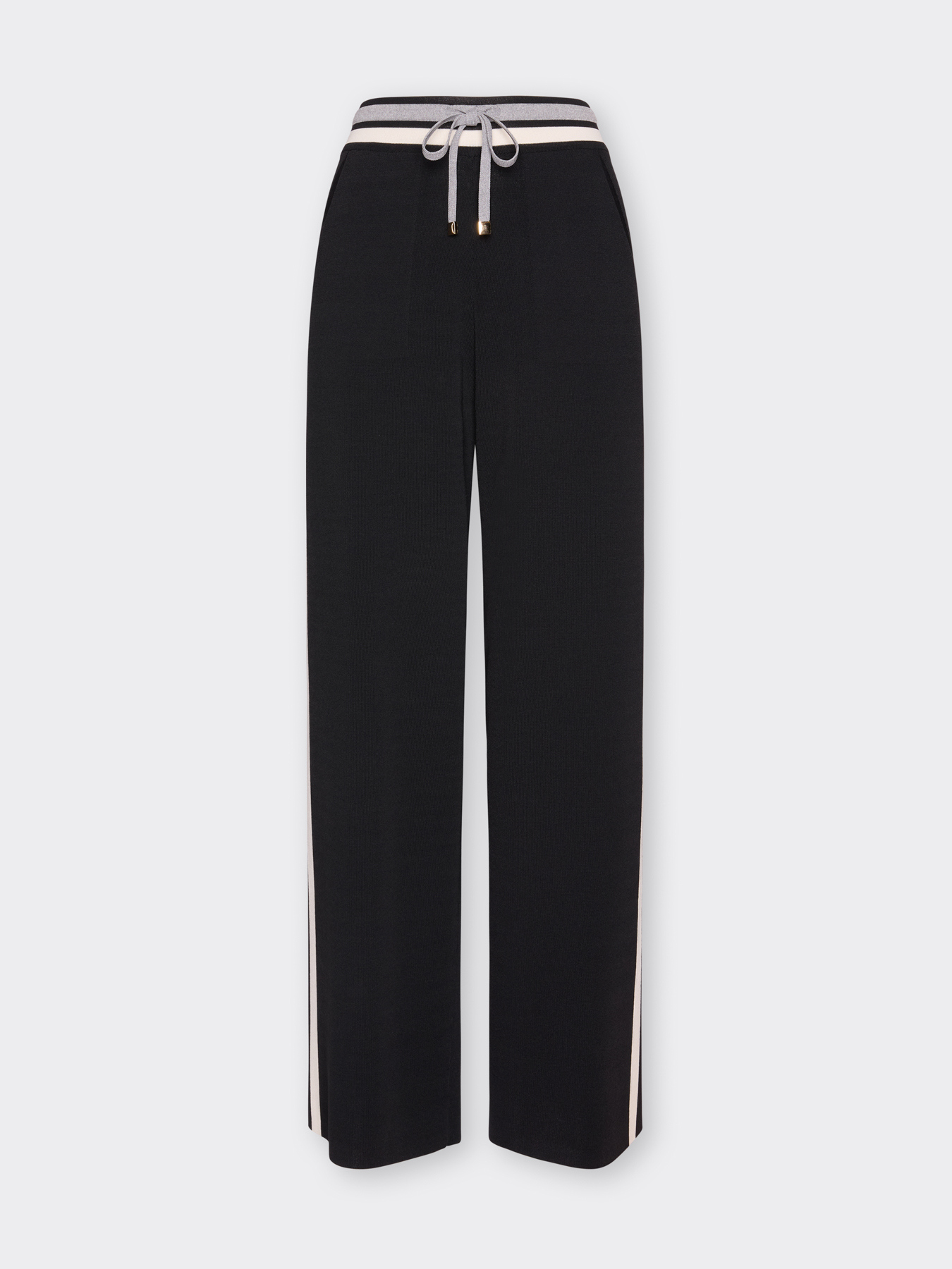 Pantalon palazzo m&eacute;lange viscose image number 4