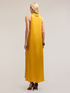 Long dress with satin collar image number 1