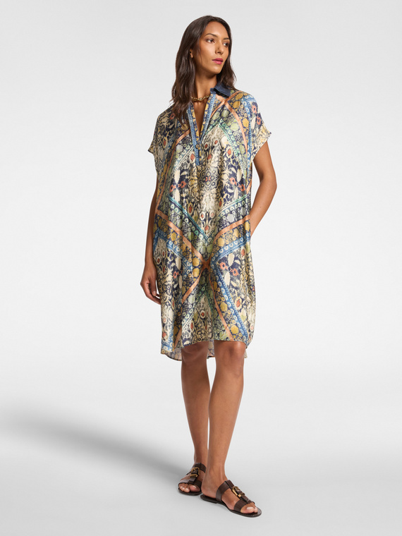 Vestido estampado étnico