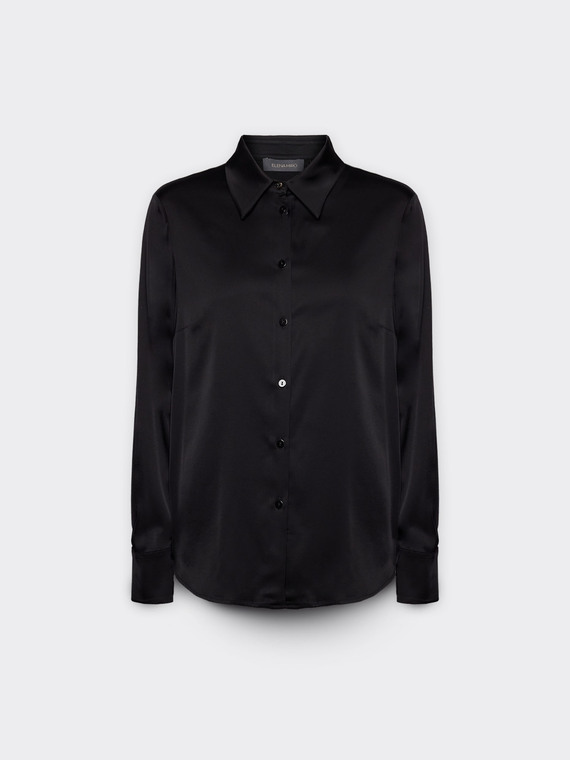 Camicia in raso stretch