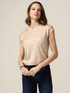 Short-sleeved shirt with sequin embroidery image number 0