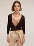 Fine knit lurex cardigan image number 2