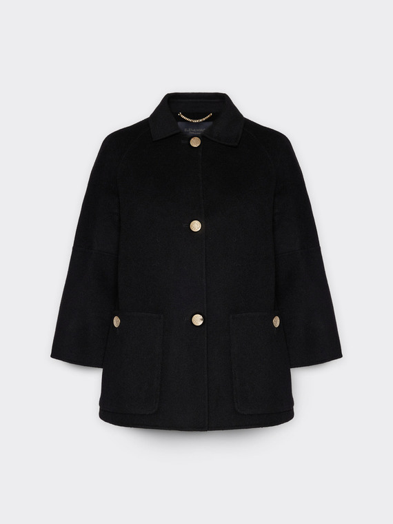 Double-fabric coat