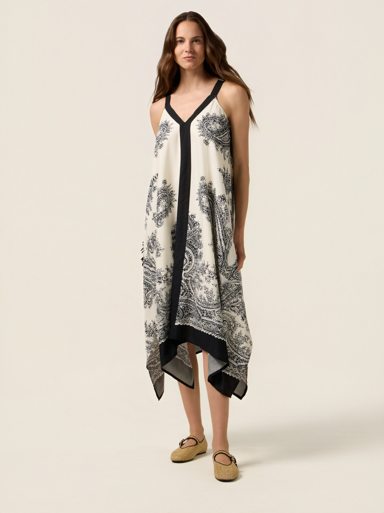 Patterned viscose dress image number 0