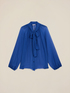 Silk blend voile blouse image number 3