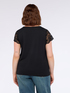 T-shirt in jersey con inserto in pizzo image number 1