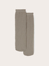 Sheer ribbed lurex ankle socks image number 1