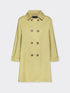 Double-breasted gabardine trench coat image number 4