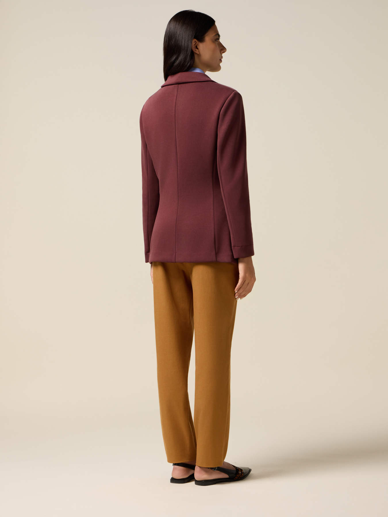 Giacca in tessuto scuba con applicazioni image number 1