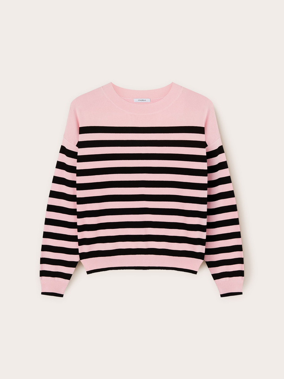 Pullover in maglia a righe