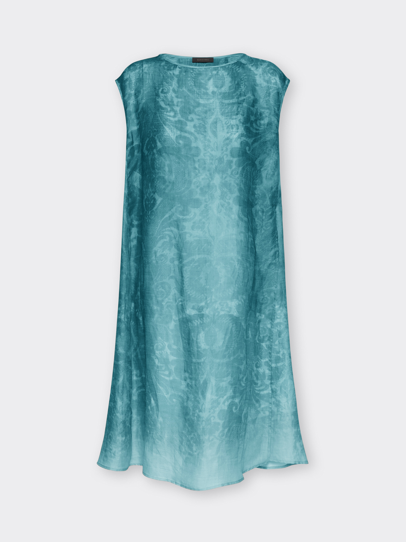 Blusa larga estampada image number 4