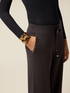 Pantaloni in maglia con castoni image number 2