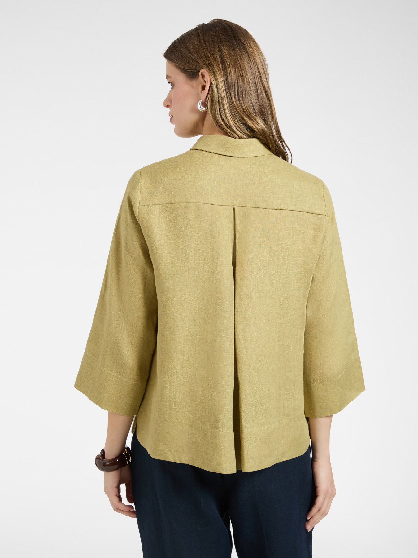 Chemise boxy en lin image number 1