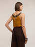 Top din satin cu detaliu metalic image number 1