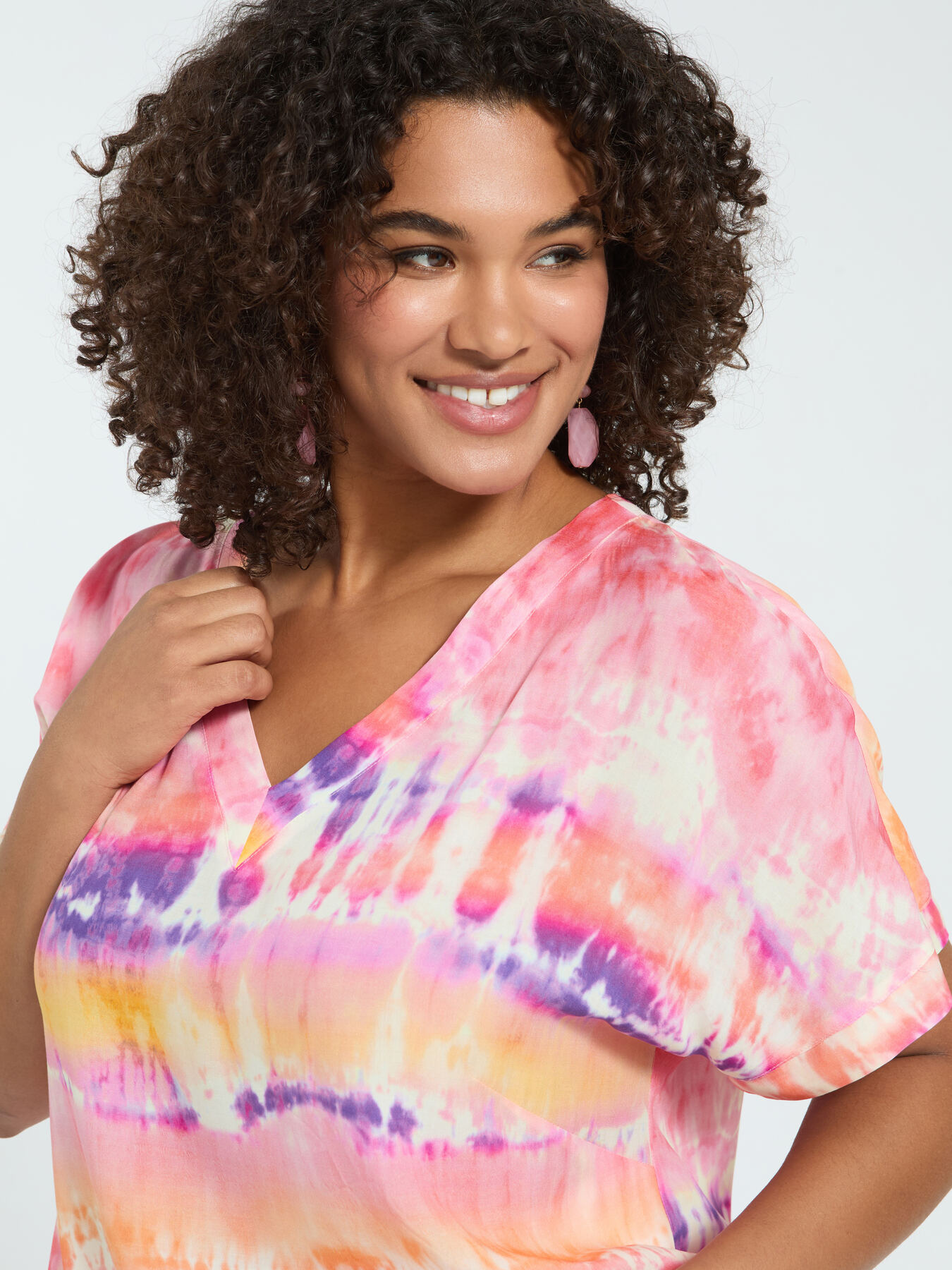 Tie-Dye-Bluse aus Viskose image number 2