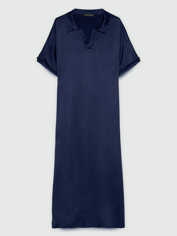 Long satin dress