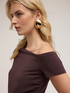 T-shirt with asymmetrical neckline image number 3