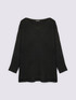 Viscose blend sweater with boat neckline image number 4