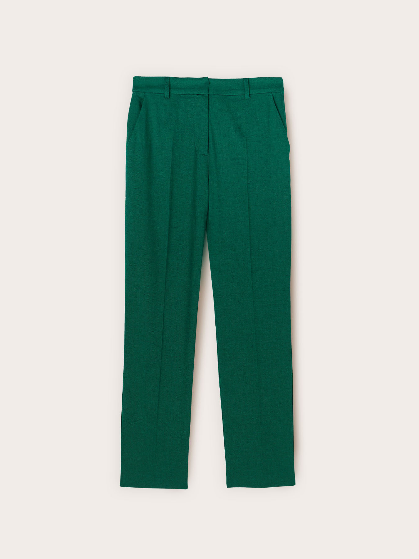Chino trousers in linen blend image number 3