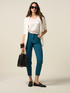 Skinny cotton blend trousers image number 0
