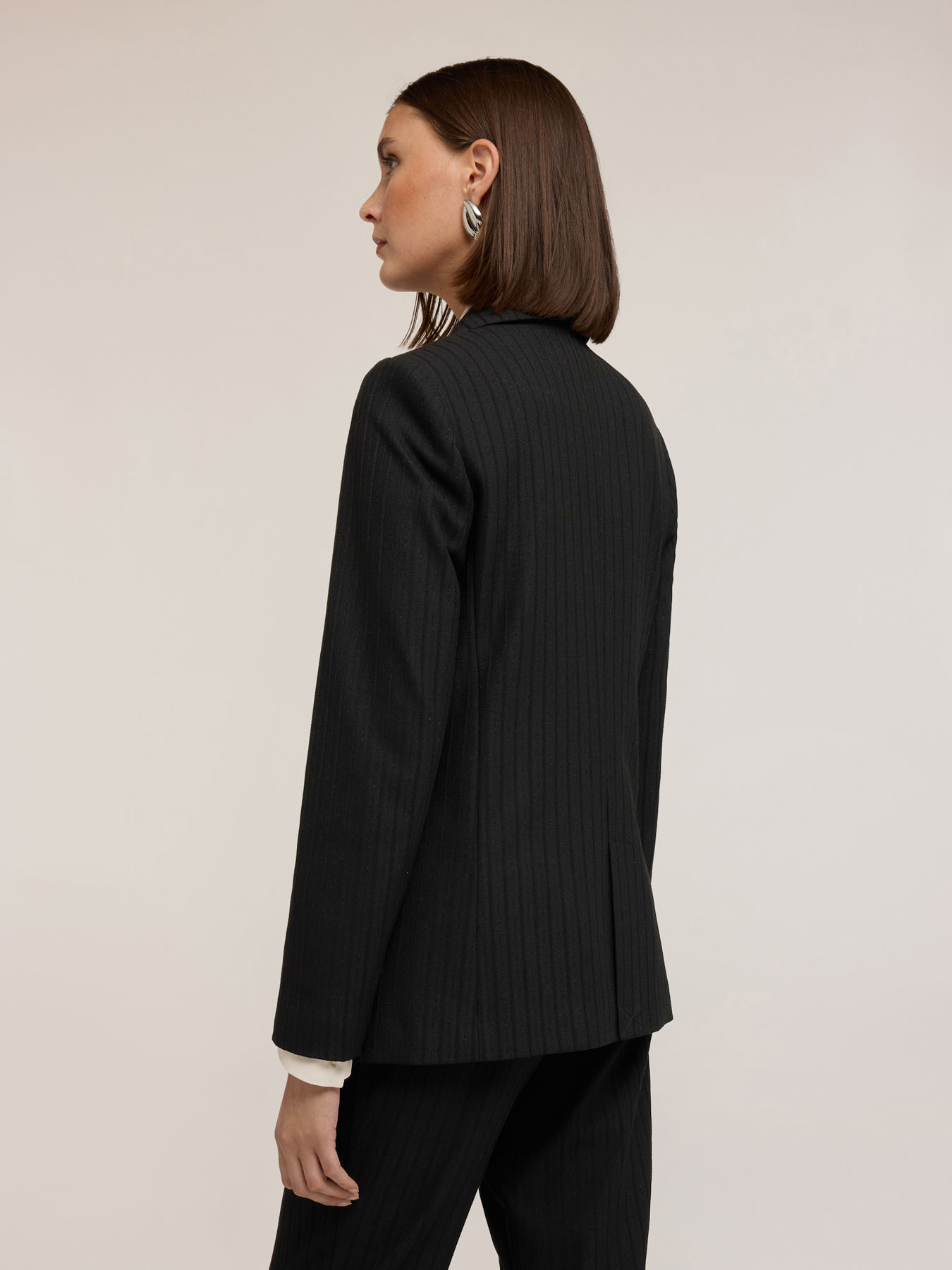 Structured double-breasted pinstripe jacket image number 1