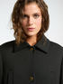 Scuba fabric coat with collar image number 3
