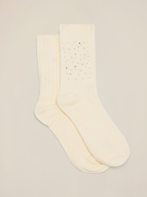 Socks with decorative applications