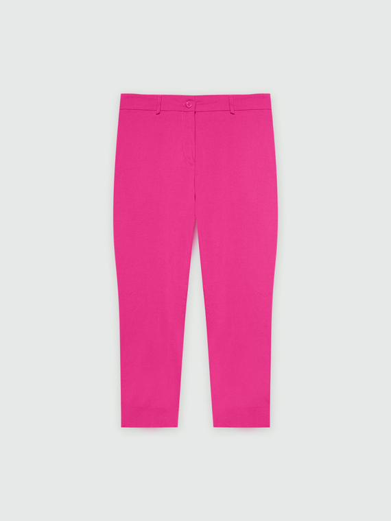 Pantalon capri avec fentes dans le bas