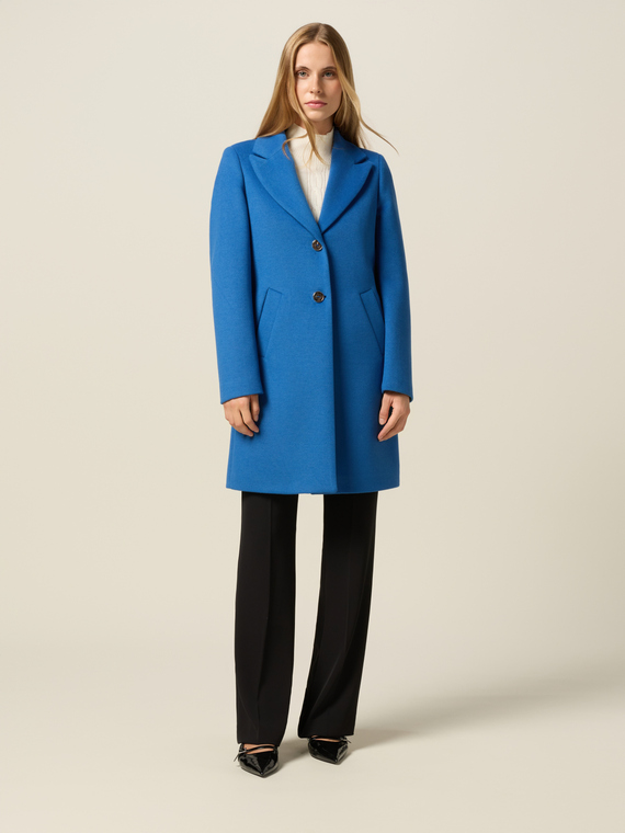 Cappotto lungo in drap