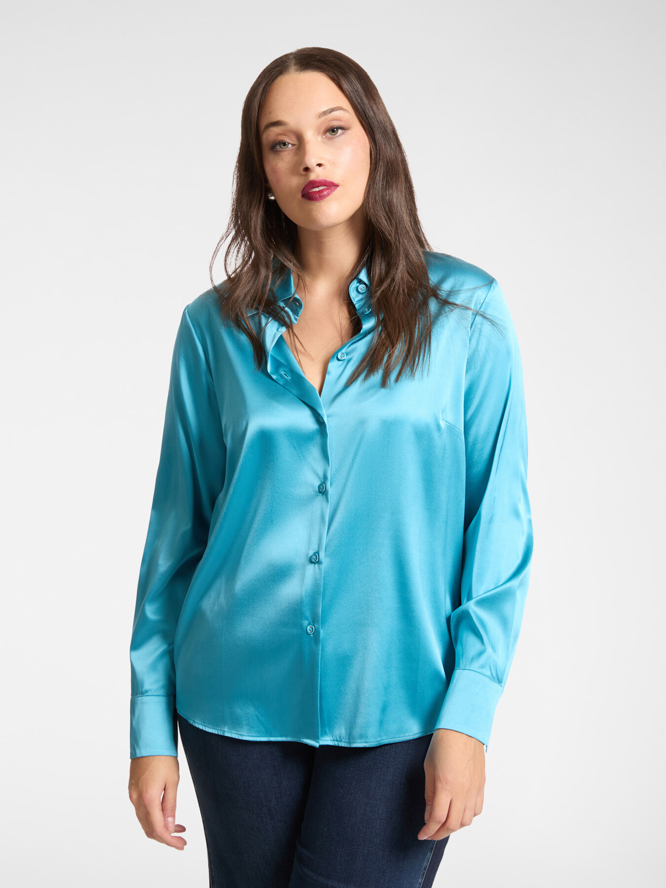 Camicia in seta stretch image number 0