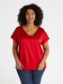 T-Shirt aus Satin und Jersey image number 2