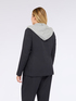 Nadelstreifenblazer mit Sweatshirt-Kapuze image number 1