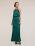 Robe longue en jersey lurex plissé image number 2