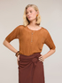 Cropped crinkle-effect sweater image number 0