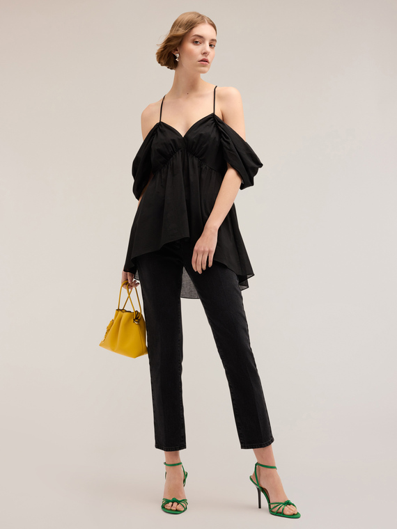 Cotton off-shoulder top