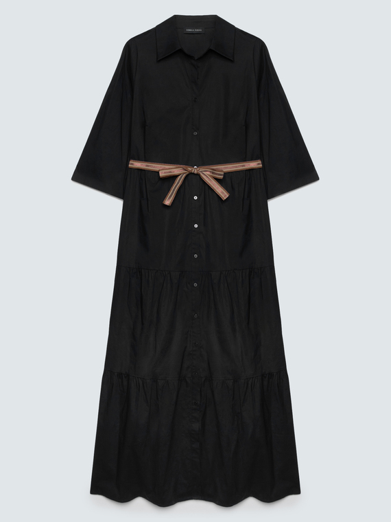 Power viscose shirt dress