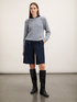 Raglanpullover mit Steinstickerei image number 3