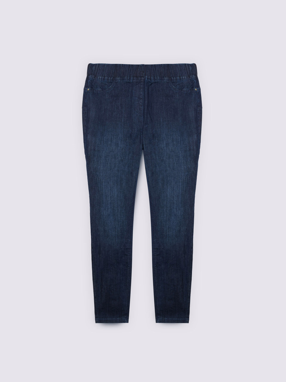 Dark wash denim jeggings
