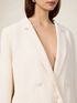 Double-breasted blazer in crepe fabric image number 3