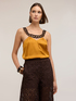 Top din satin cu detaliu metalic image number 0