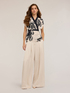 Floral top with crossover image number 0