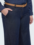 Jeans Wide Leg mit abnehmbarem G&uuml;rtel image number 3