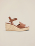 Platform sandals with rope wedge image number 2